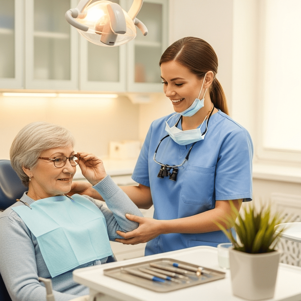 Caring Hygienist Patient Interaction