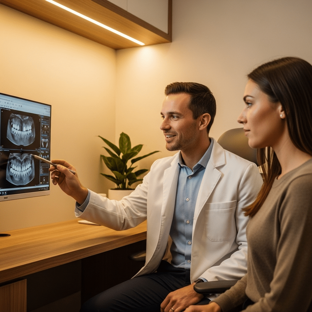 Dentist and Patient Review Scans